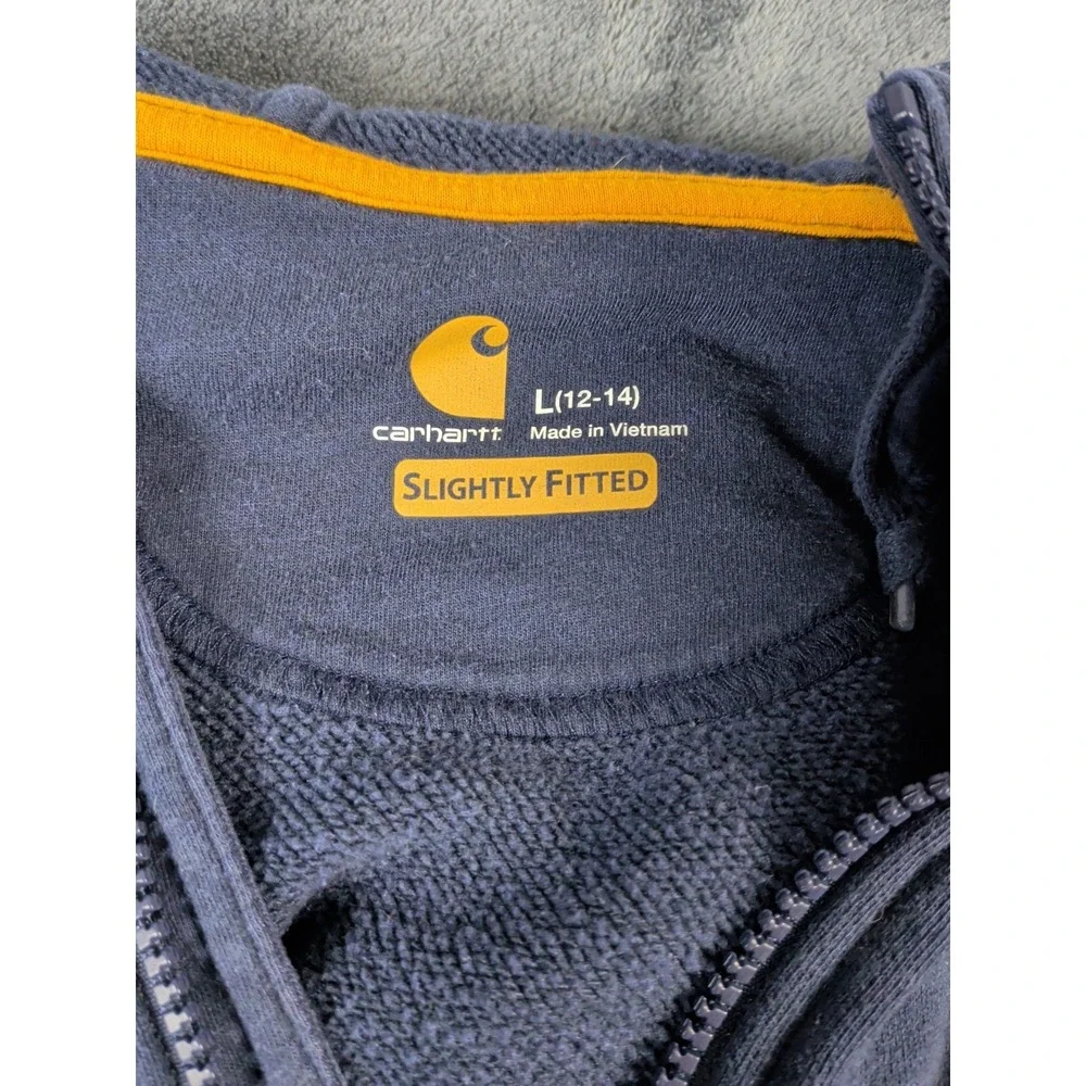 Carhartt Force Girls Large 12-14 Slightly Fitted Full Zip Jacket